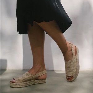 Alohas Back Strap Platform Espadrille